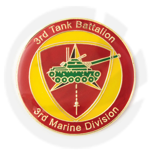 Marine Corps 3. Panzerbataillon Pin verkett