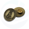 Benutzerdefinierte Antik Gold Souvenir Abzeichen Anstecknadel