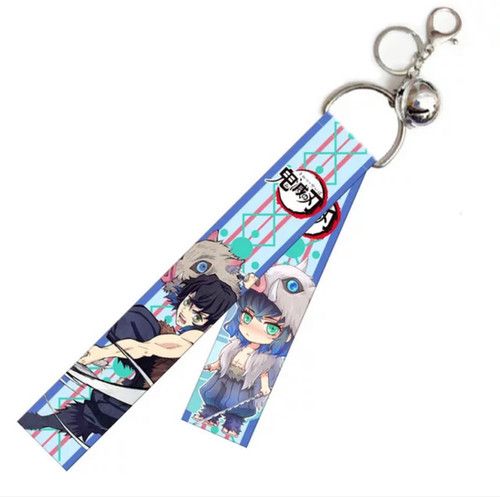 Mode Hot Selling Anime Cartoon Polyester Telefon Keyring Anime Dämon Sublimation Slayer Lanyard Anime Lanyard