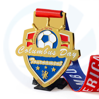 Fabrik Herstellung Metal 3D Soft Emaille Custom Sport Medaille Fußball Fußball Basketball Gold Silber Award Medaille