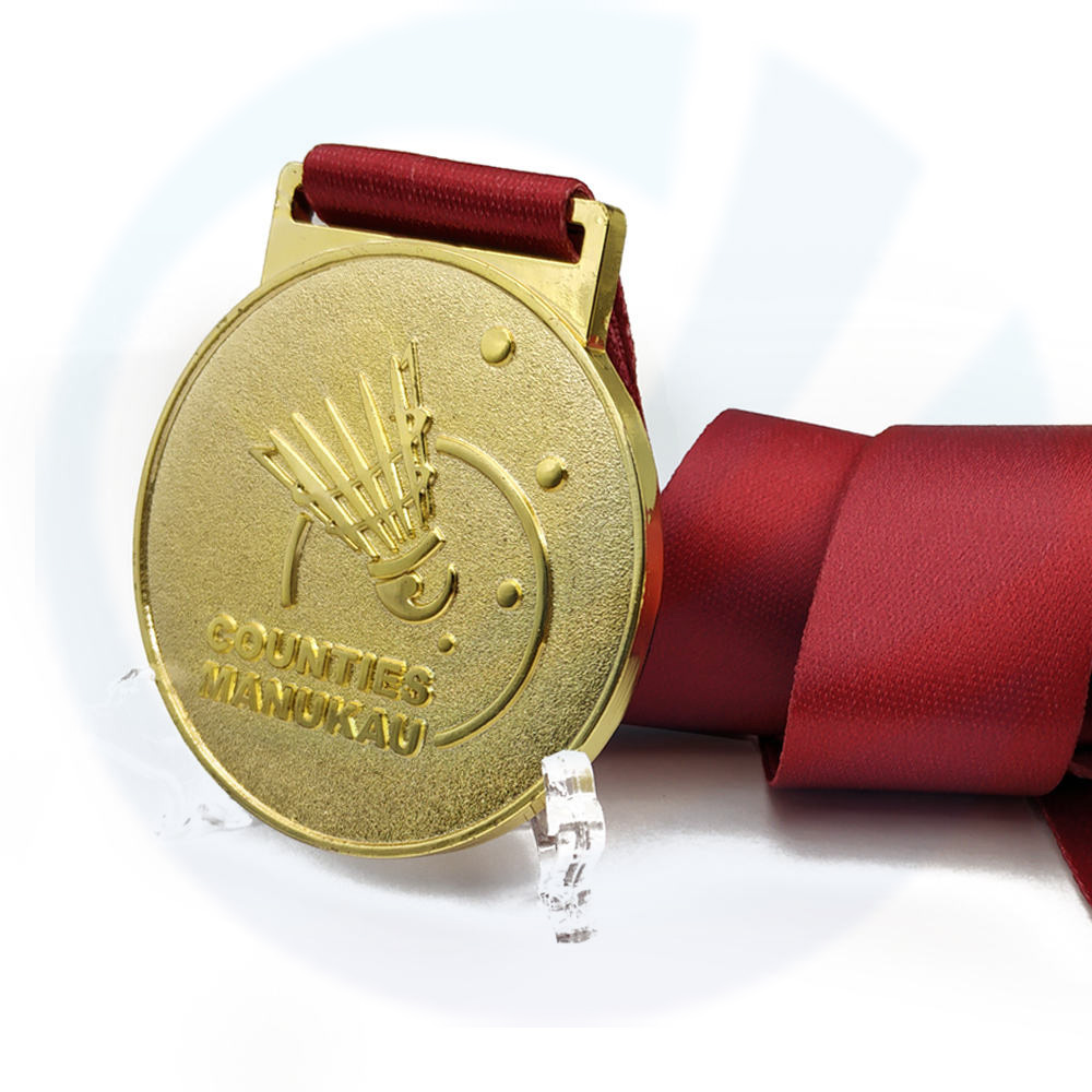 Hochwertige Badminton -Volleyball Marathon Custom Metal Medaille 3D Design Emaille Sports Awards Medaille