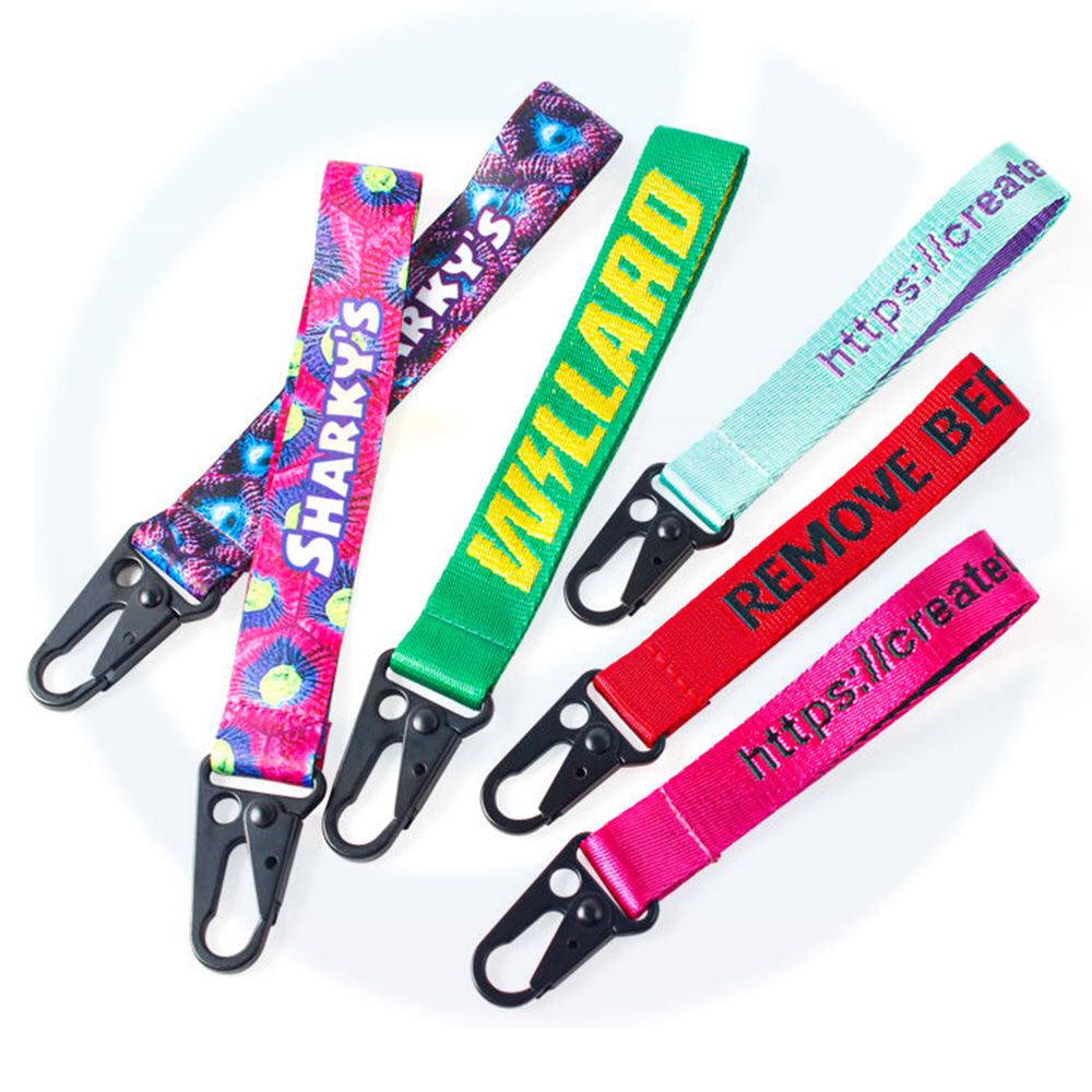 Low -Versandkosten Hersteller gedruckter Sublimationschlüsselkäse -Gurt benutzerdefinierte Polyester -Lanyards mit Logo Custom