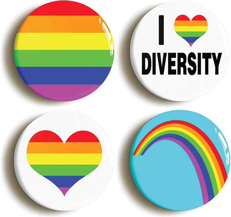 maßgeschneiderte billige Regenbogen Gay Pride LGBT Tin Pin Button Abzeichen Tin Taste