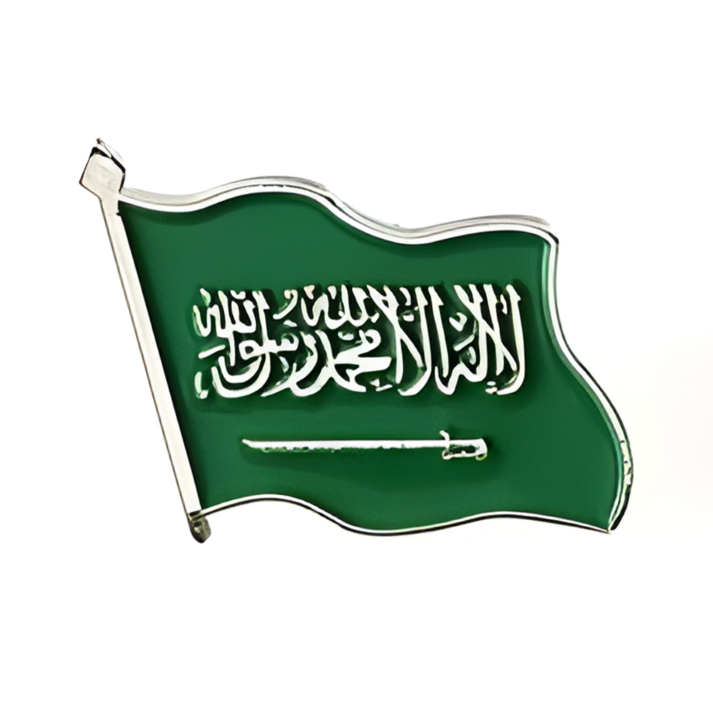 Saudi -Arabien National Day Arabien Souvenir VAE Dubai Expo Abzeichen saudische Produkte Lapel Emaille Pin saudi -arabische Stifte