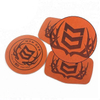 Personalisiertes Design Custom Hot Stamping Logo Echte Lederjacke Patches mit Klebstoff -Backing