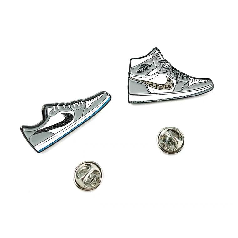 Werkspreis Großhandel Sneakers Abzeichen AJ Schuhe Pins Weiche Emaille Pins Custom Ihr Logo