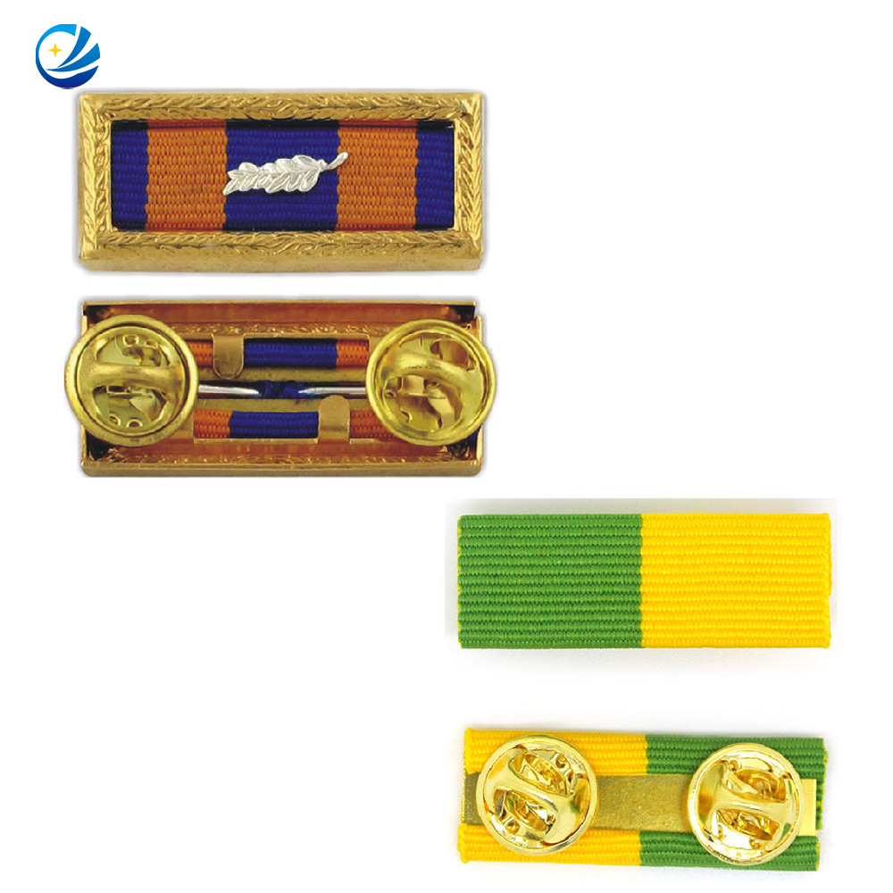 Werksangebot Custom Color Butterfly Clutch Decoration Service Ribbons Edelstahl Award Award Ribbon Stange