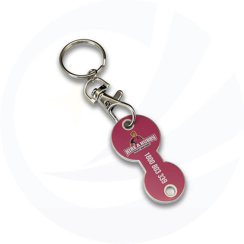 personalisierter Schlüsselanhänger aus Metall für Herren