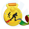 Kein minimales benutzerdefiniertes Logo -Band Souvenir Gold Sportmedaille Metal Racing Skating Medaillen