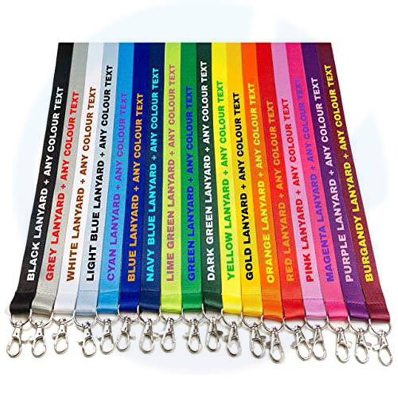 Personalisierte Lanyards mit Logo Sublimation Custom bedruckte Lanyards 20mm benutzerdefinierte Lanyards Keine Mindestbestellung