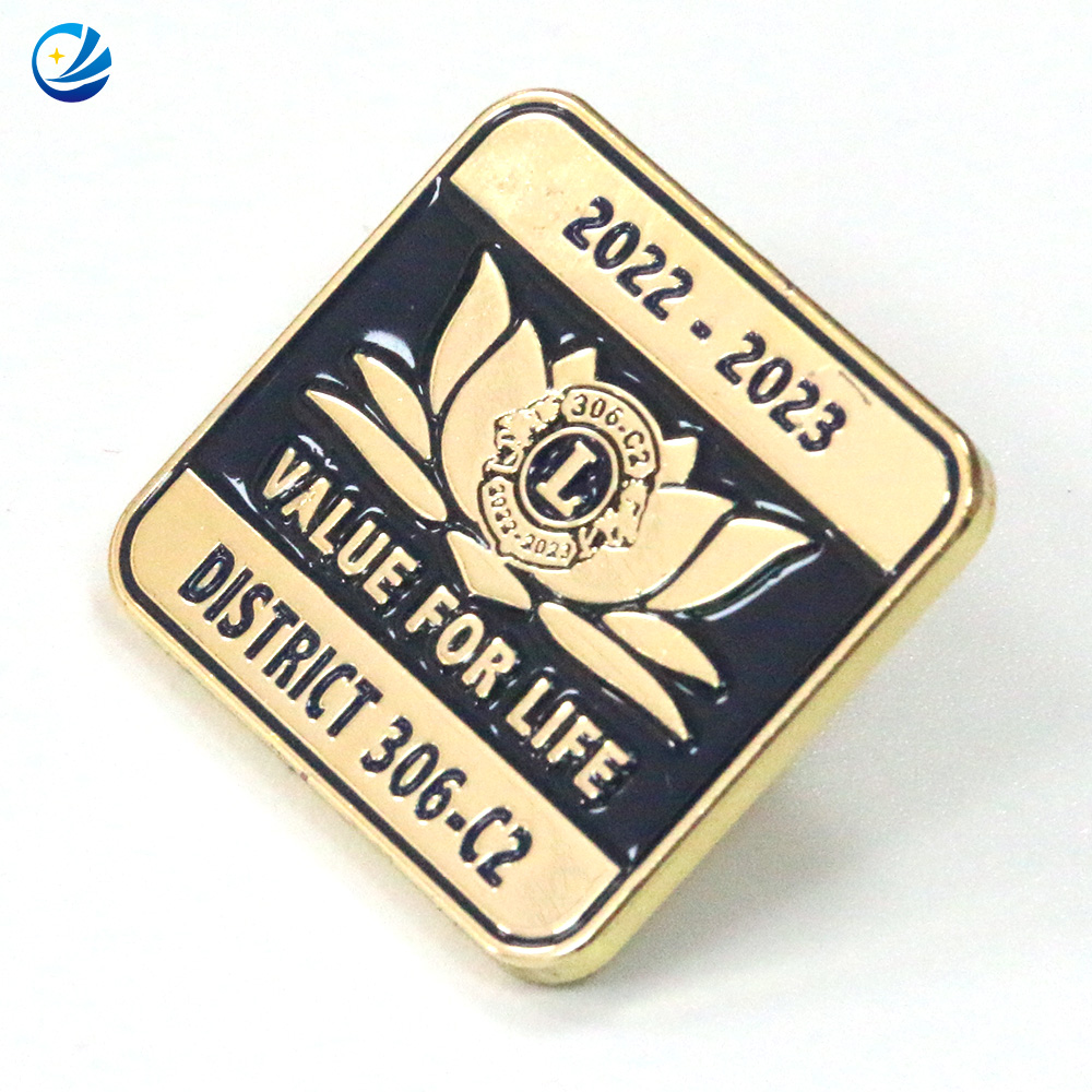 Personalisierte Großhandel hochqualitativ hochwertige Metall -Revers -Emaille -Pins -Abzeichen Custom Lions Clubs Internationale Stifte